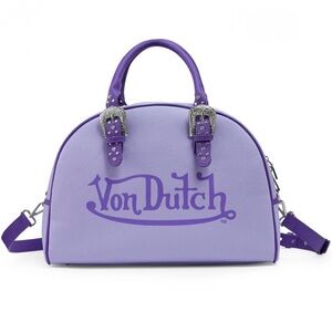 NWT VON DUTCH ORIGINALS BUCKLE PURPLE & LAVENDER DUFFLE BOWLING BAG